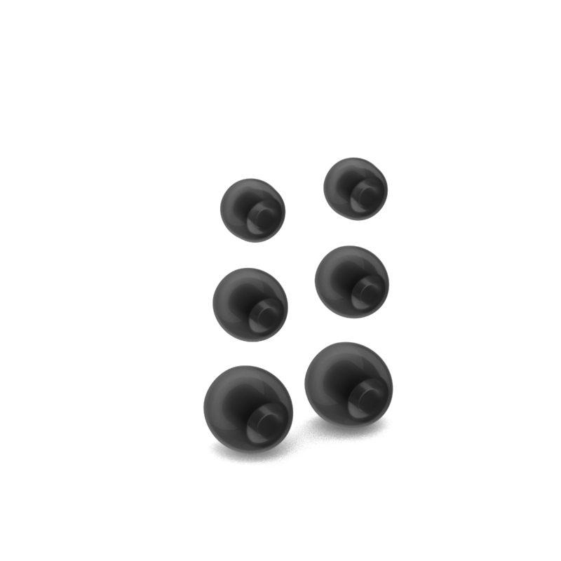 Tolv R Eartips Black