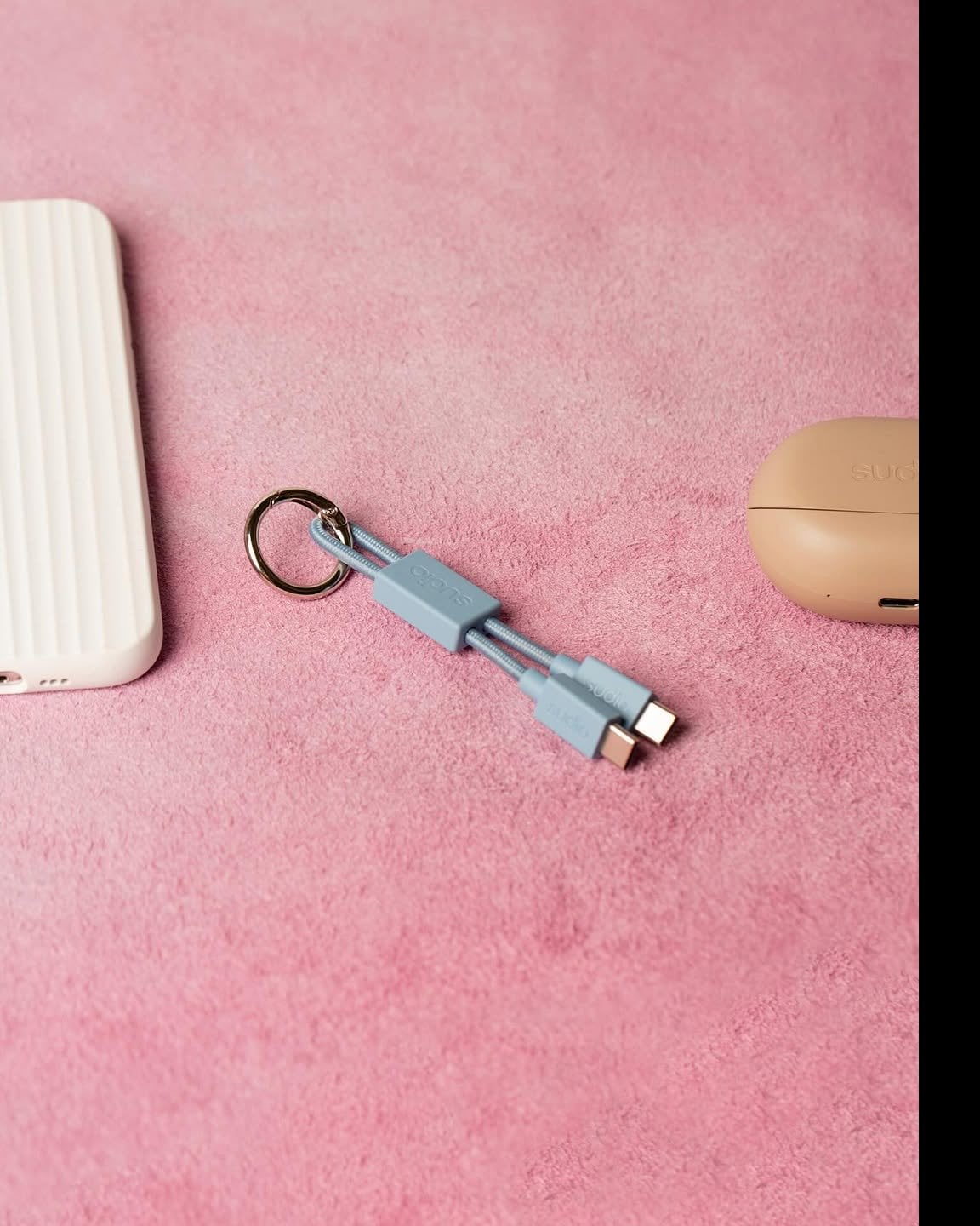 make convenience cute. check out our new sudio blue charging cable keychain —• sleek metal keyring• USB-C to USB-C• denim blue cablenow available at sudio.com. free for a limited time with every audio product purchase. ✨