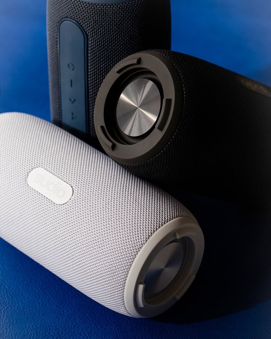 slim enough for your bag. loud enough for the room. the f5 pro — 30 hours of playtime. water resistant.????☔️#sudio #shapingsound #f5problack #sudioonyou