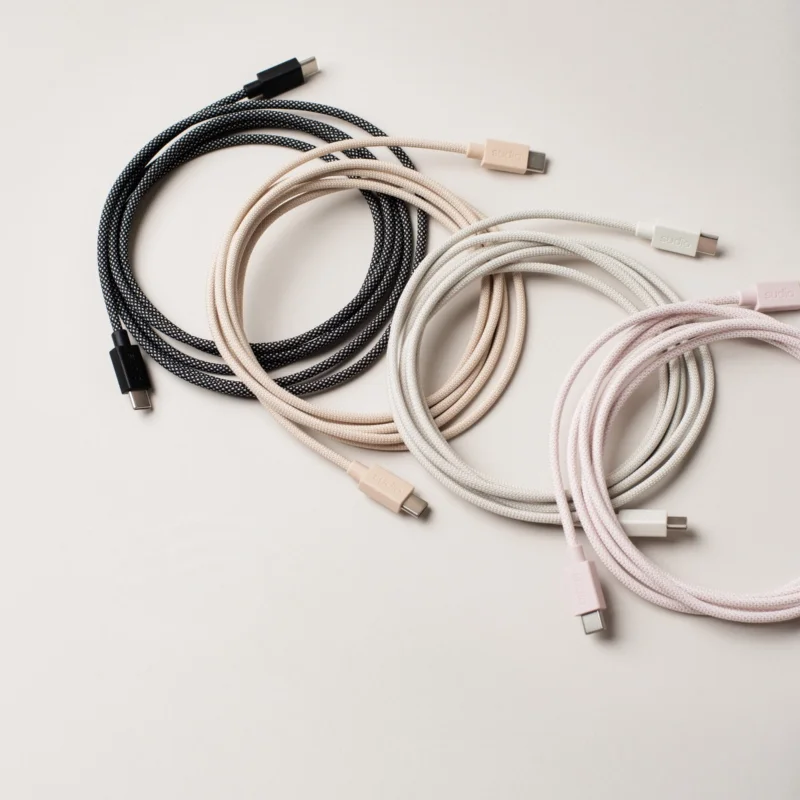 Sudio C1 織製 USB-C 對 USB-C 充電線, 經典黑