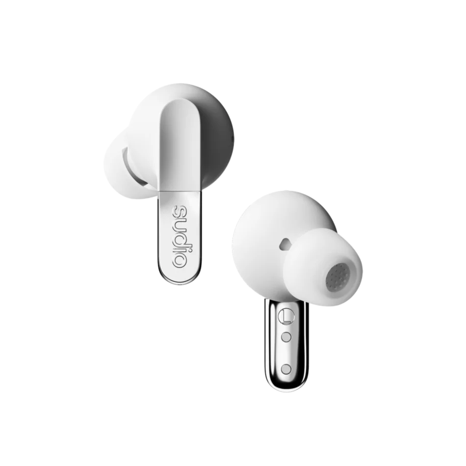 Sudio N3 Pro クロームホワイト｜ノイキャン付き完全ワイヤレスイヤホン