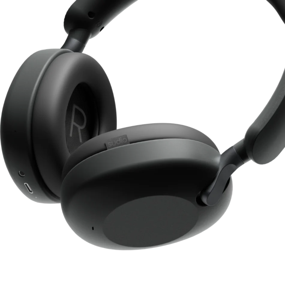 ②sudio K2 Pro ブラック ワイヤレスヘッドホン ブラック Sudio K2 Pro Black | The Next-Gen Hybrid ANC Headphones