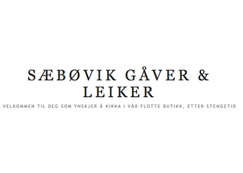Sæbøvik Gåver og Leiker LOGO