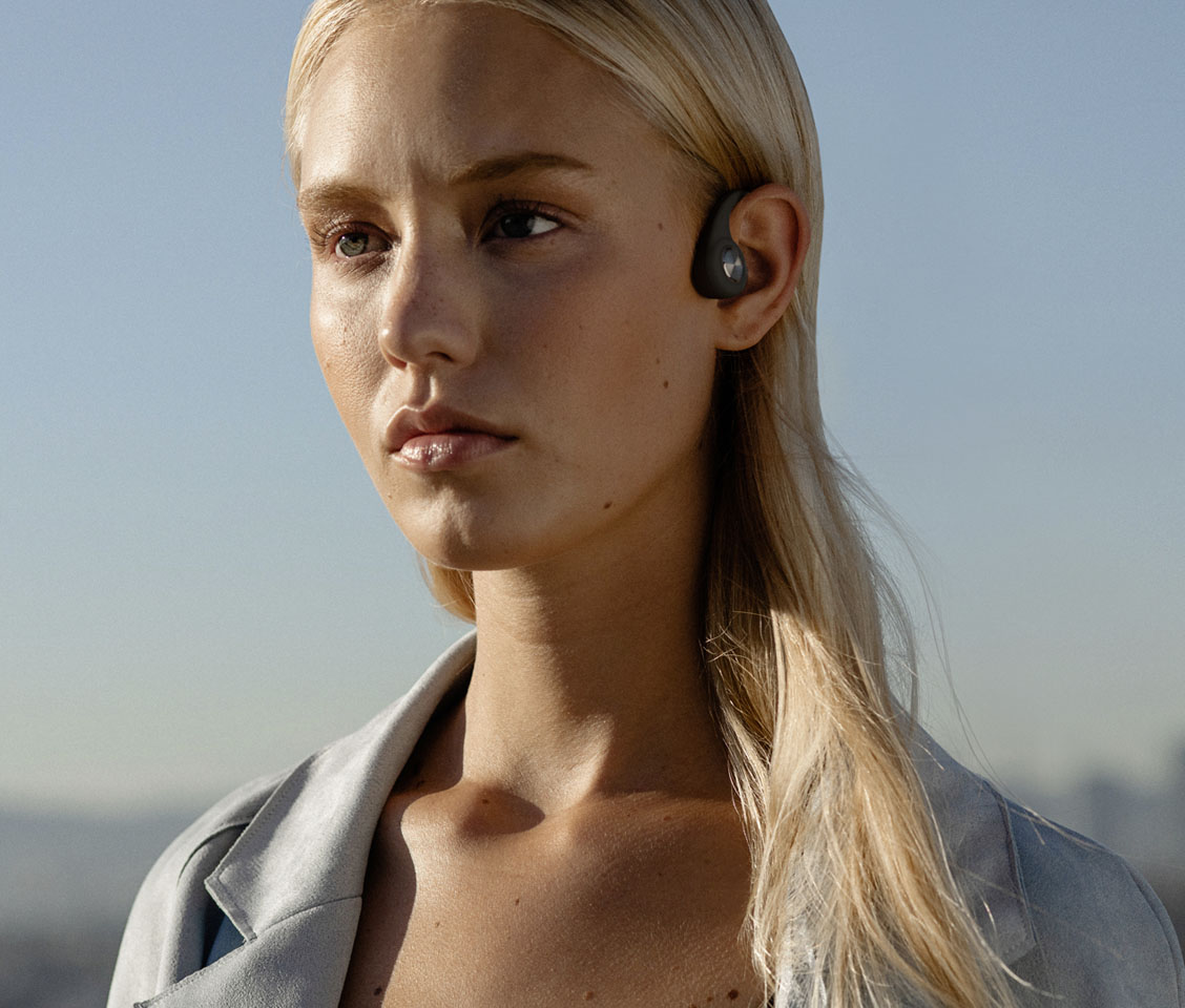 Sudio B1 White | Bone Conduction Headphones