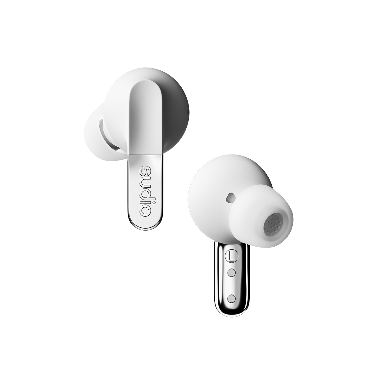 Sudio N3 Pro Chrome White The Noise Cancelling Day-to-Night