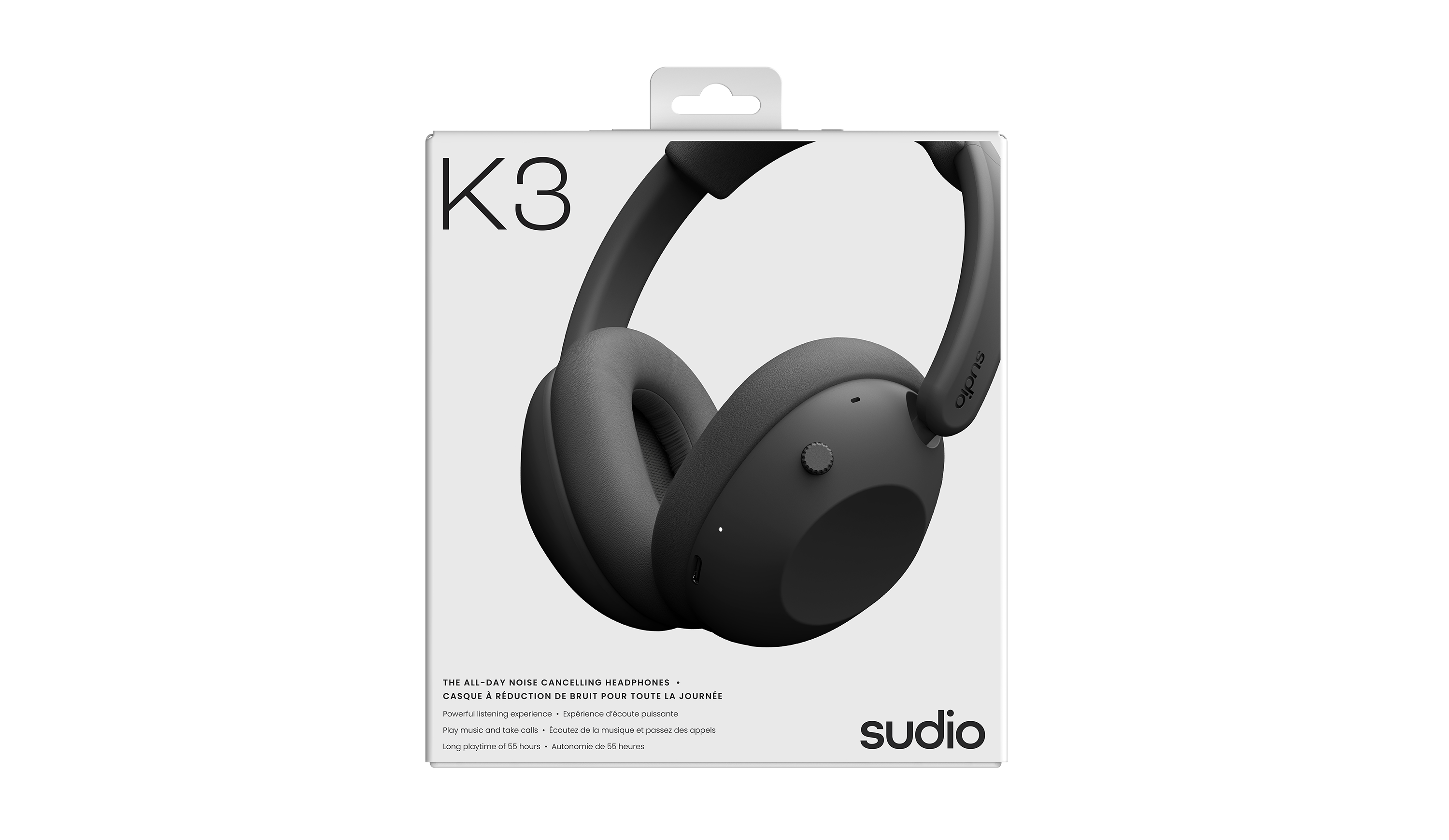 Sudio K3 Black Headphones package box